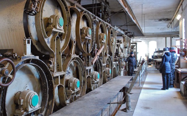 Papirmaskinen i Klevfos Industrimuseum